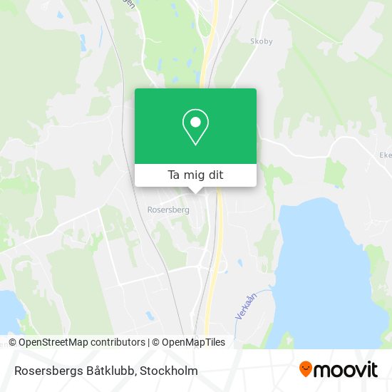 Rosersbergs Båtklubb karta