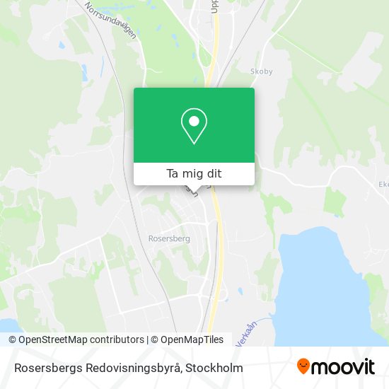 Rosersbergs Redovisningsbyrå karta