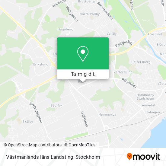 Västmanlands läns Landsting karta