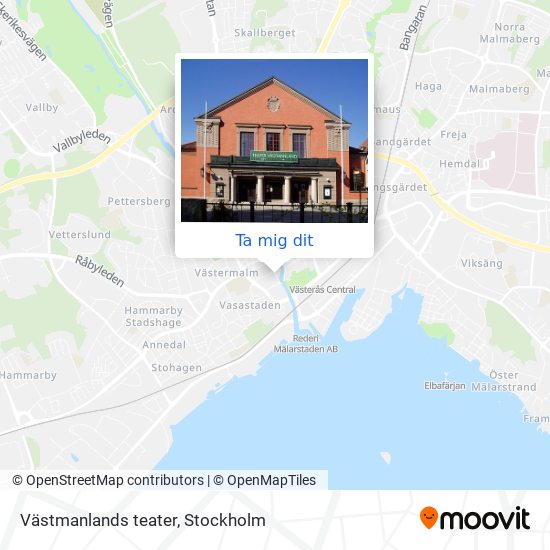 Västmanlands teater karta