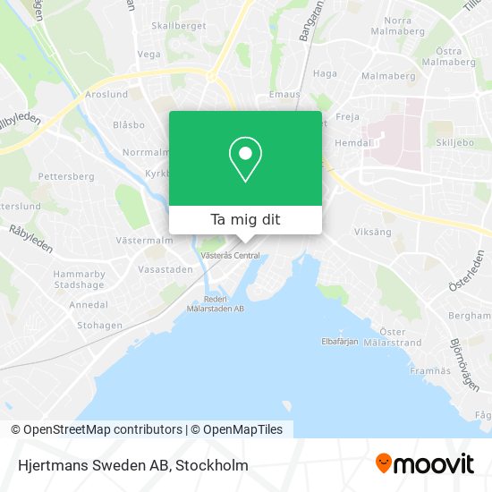 Hjertmans Sweden AB karta