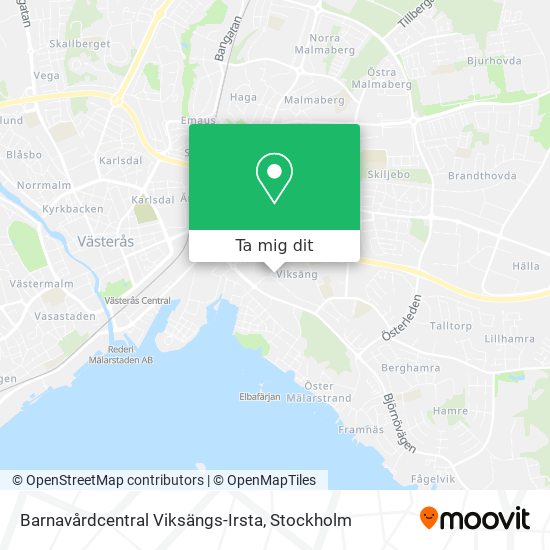 Barnavårdcentral Viksängs-Irsta karta