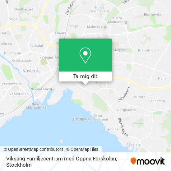 Viksäng Familjecentrum med Öppna Förskolan karta