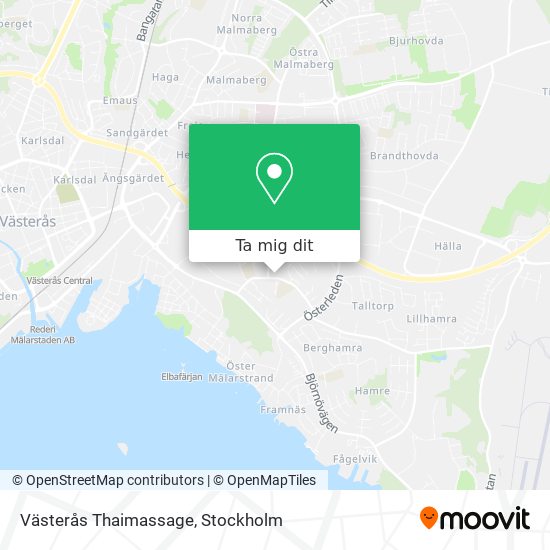 Västerås Thaimassage karta