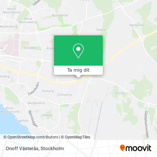 Onoff Västerås karta