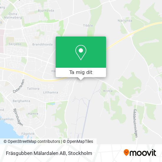 Fräsgubben Mälardalen AB karta