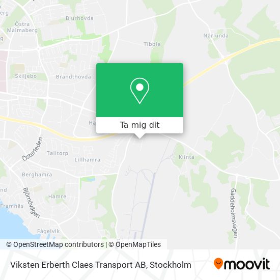 Viksten Erberth Claes Transport AB karta