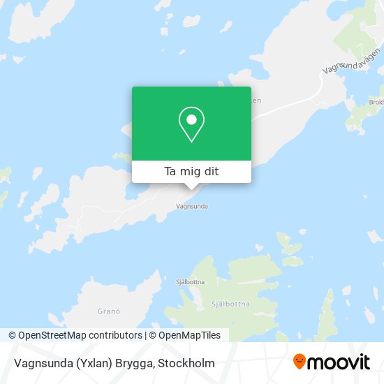 Vagnsunda (Yxlan) Brygga karta