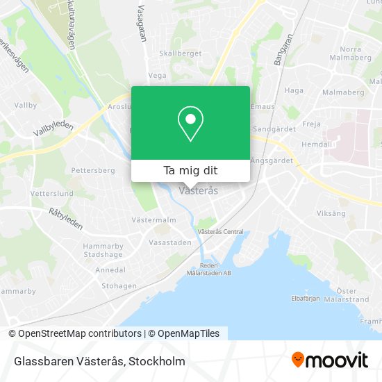 Glassbaren Västerås karta