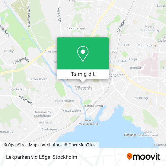 Lekparken vid Löga karta