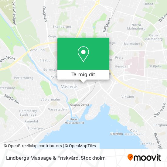 Lindbergs Massage & Friskvård karta