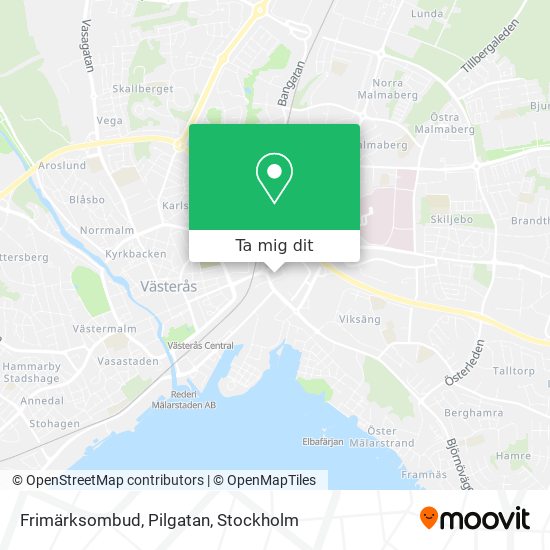 Frimärksombud, Pilgatan karta