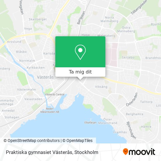 Praktiska gymnasiet Västerås karta