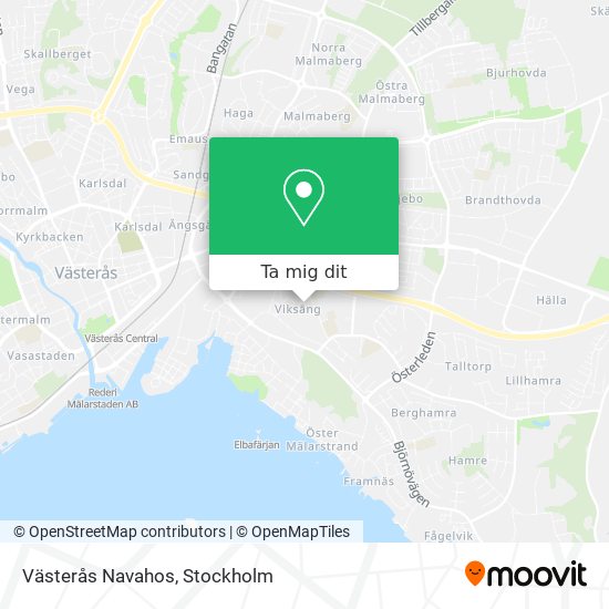 Västerås Navahos karta