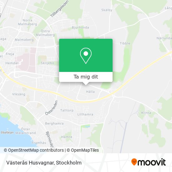 Västerås Husvagnar karta