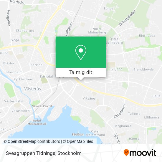 Sveagruppen Tidnings karta