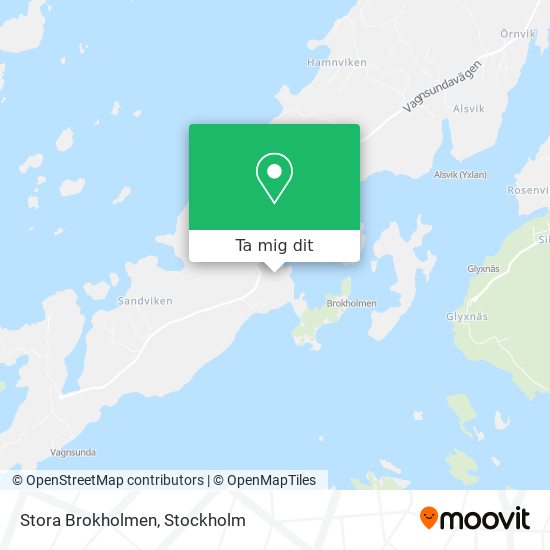 Stora Brokholmen karta