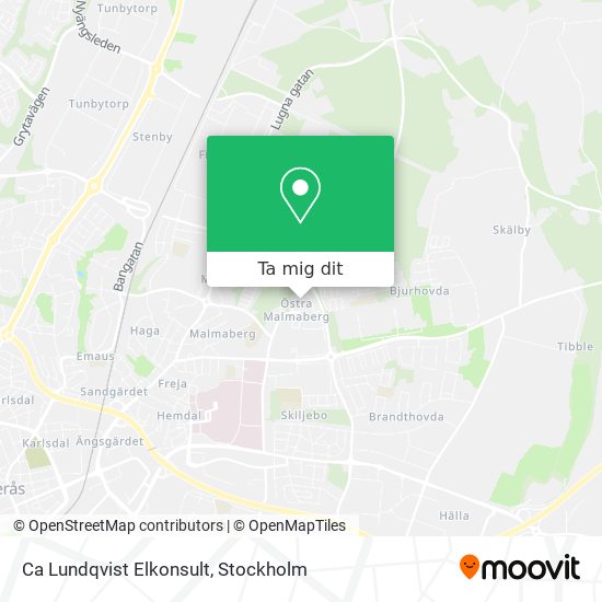 Ca Lundqvist Elkonsult karta