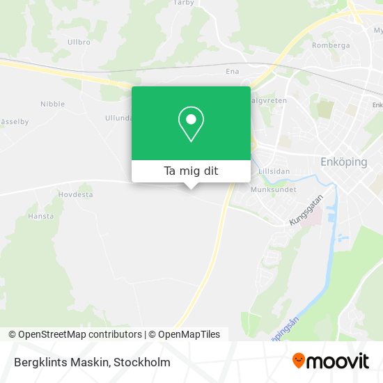 Bergklints Maskin karta