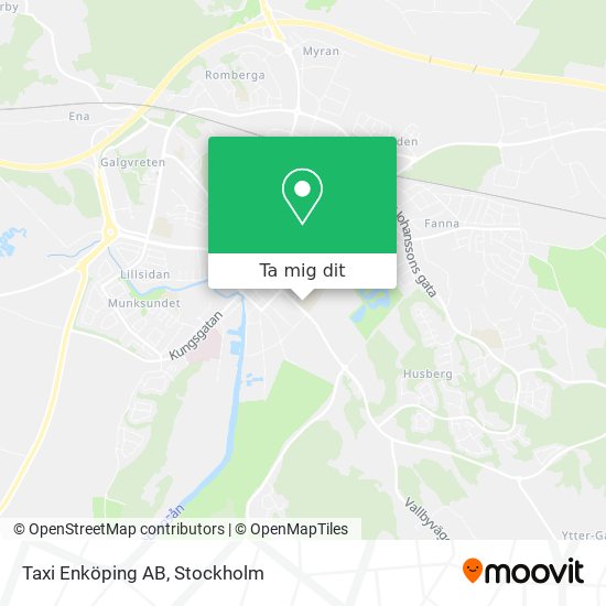 Taxi Enköping AB karta