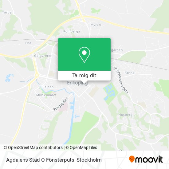 Agdalens Städ O Fönsterputs karta