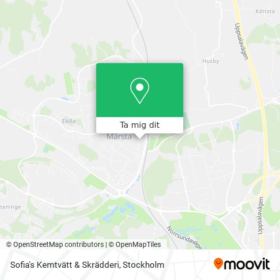 Sofia's Kemtvätt & Skrädderi karta