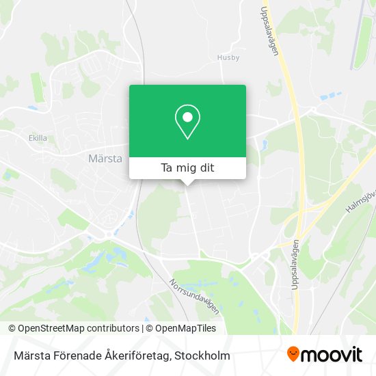 Märsta Förenade Åkeriföretag karta