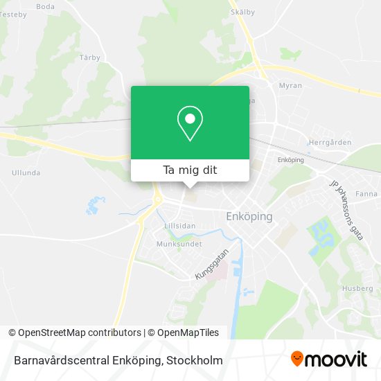 Barnavårdscentral Enköping karta