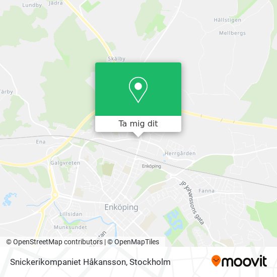 Snickerikompaniet Håkansson karta
