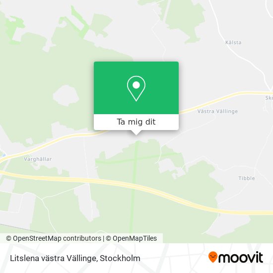 Litslena västra Vällinge karta