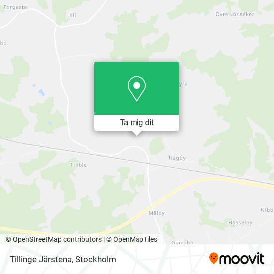 Tillinge Järstena karta