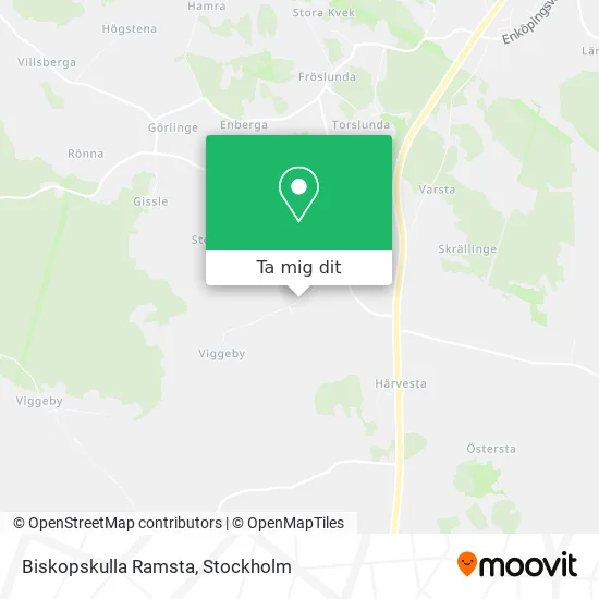 Biskopskulla Ramsta karta