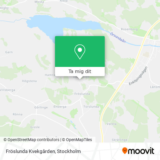 Fröslunda Kvekgården karta