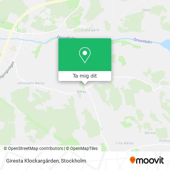 Giresta Klockargården karta