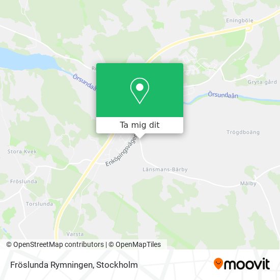 Fröslunda Rymningen karta