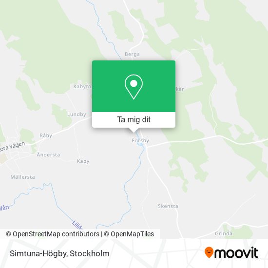 Simtuna-Högby karta