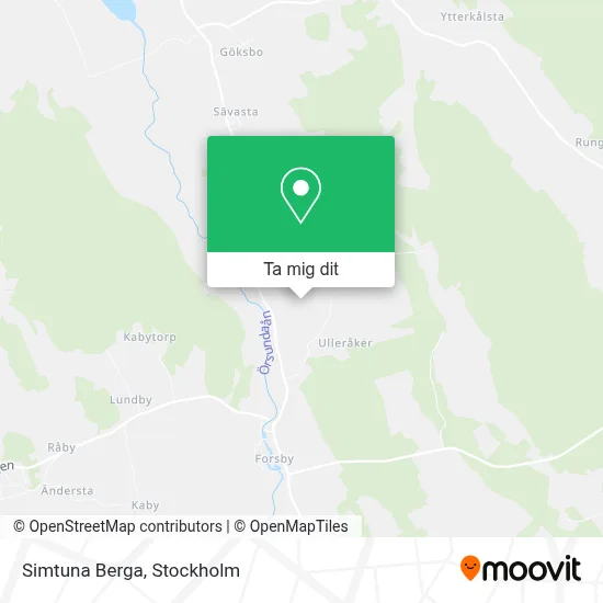 Simtuna Berga karta