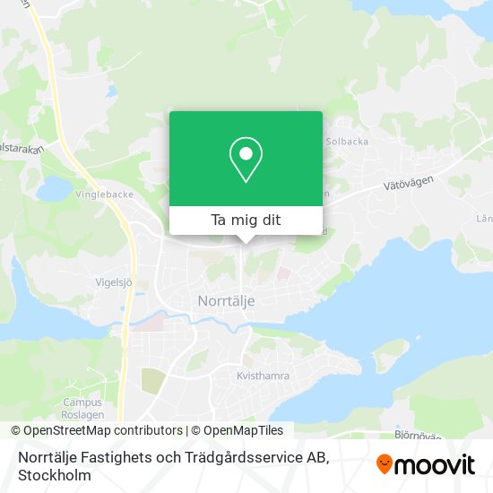 Norrtälje Fastighets och Trädgårdsservice AB karta