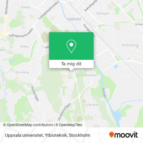 Uppsala universitet, Ytbioteknik karta