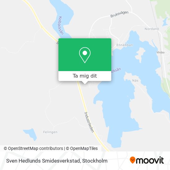 Sven Hedlunds Smidesverkstad karta