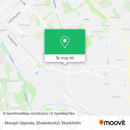 Moogio Uppsala, (Bolandscity) karta