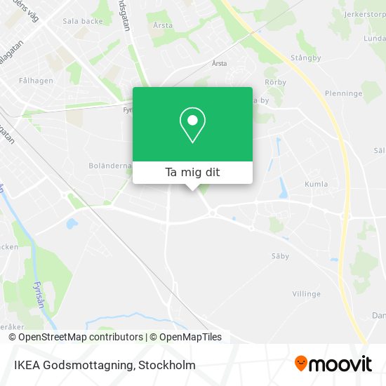 IKEA Godsmottagning karta