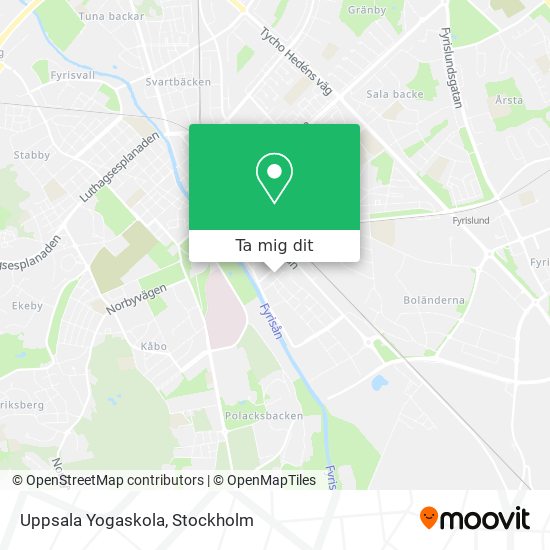 Uppsala Yogaskola karta