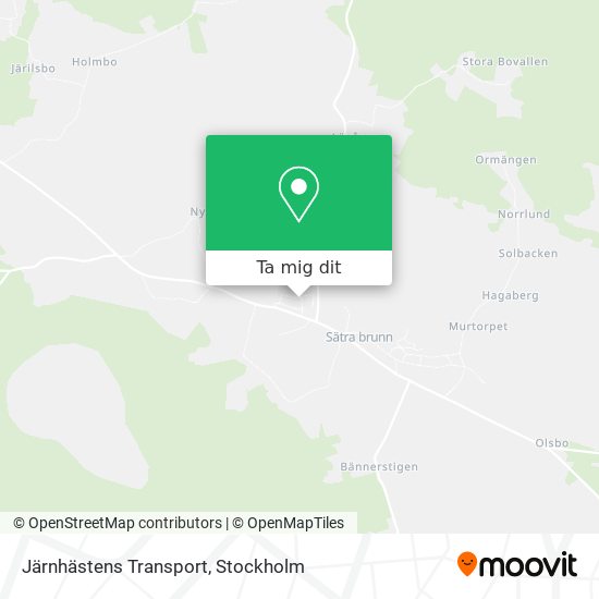 Järnhästens Transport karta