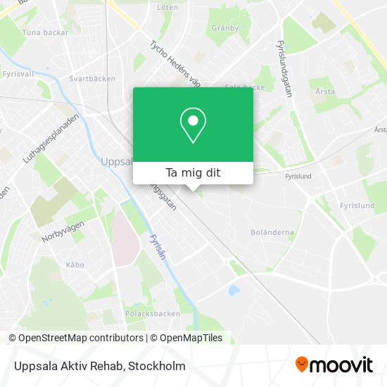 Uppsala Aktiv Rehab karta