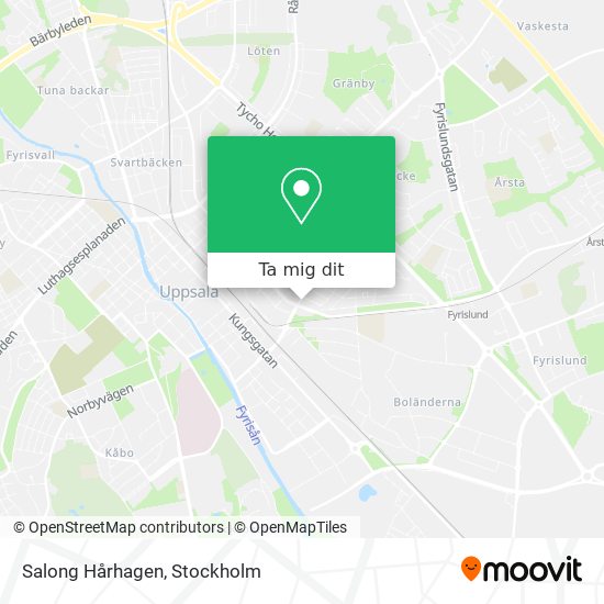 Salong Hårhagen karta