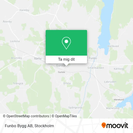 Funbo Bygg AB karta