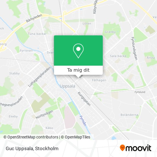 Guc Uppsala karta