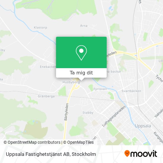 Uppsala Fastighetstjänst AB karta