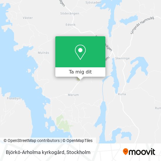 Björkö-Arholma kyrkogård karta